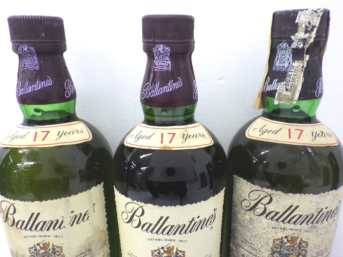古酒 未開栓 3本セット Ballantine's バランタイン 17年 VERY OLD