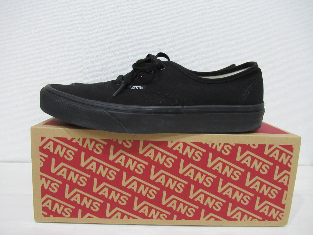美品】VANS ヴァンズ オーセンティック AUTHENTIC ブラック 黒 26.5 バンズ