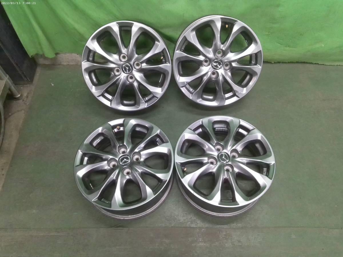 ☆ ホイール マツダ純正 15インチ 15×5.5J +40 PCD100 4H ガンメタ ☆