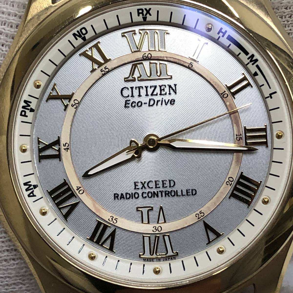 現状品 CITIZEN シチズン H430-T005705 EXCEED エコドライブ 電波 