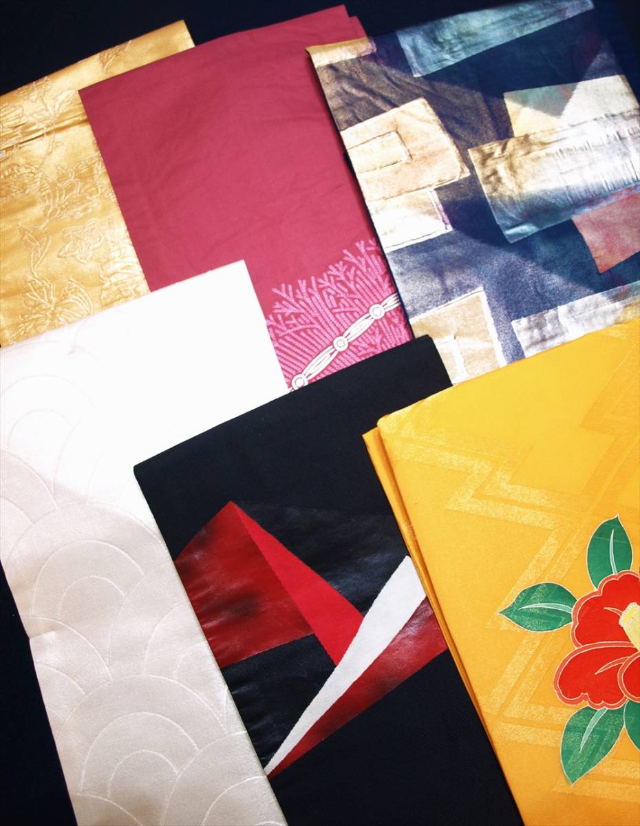 花とら○リサイクル帯 名古屋帯 まとめて6本 未使用品含む 美品 着用  
