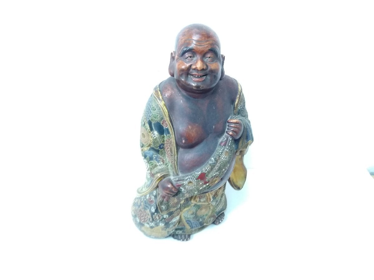○九谷焼 置物 布袋像 布袋さん 布袋尊 身長45cm 縁起物 飾り物 無病