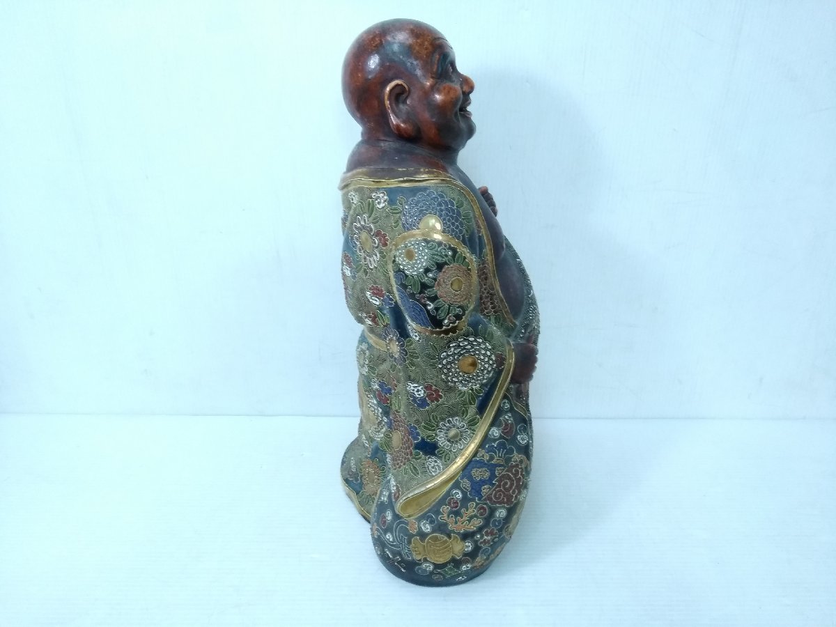 ○九谷焼 置物 布袋像 布袋さん 布袋尊 身長45cm 縁起物 飾り物 無病