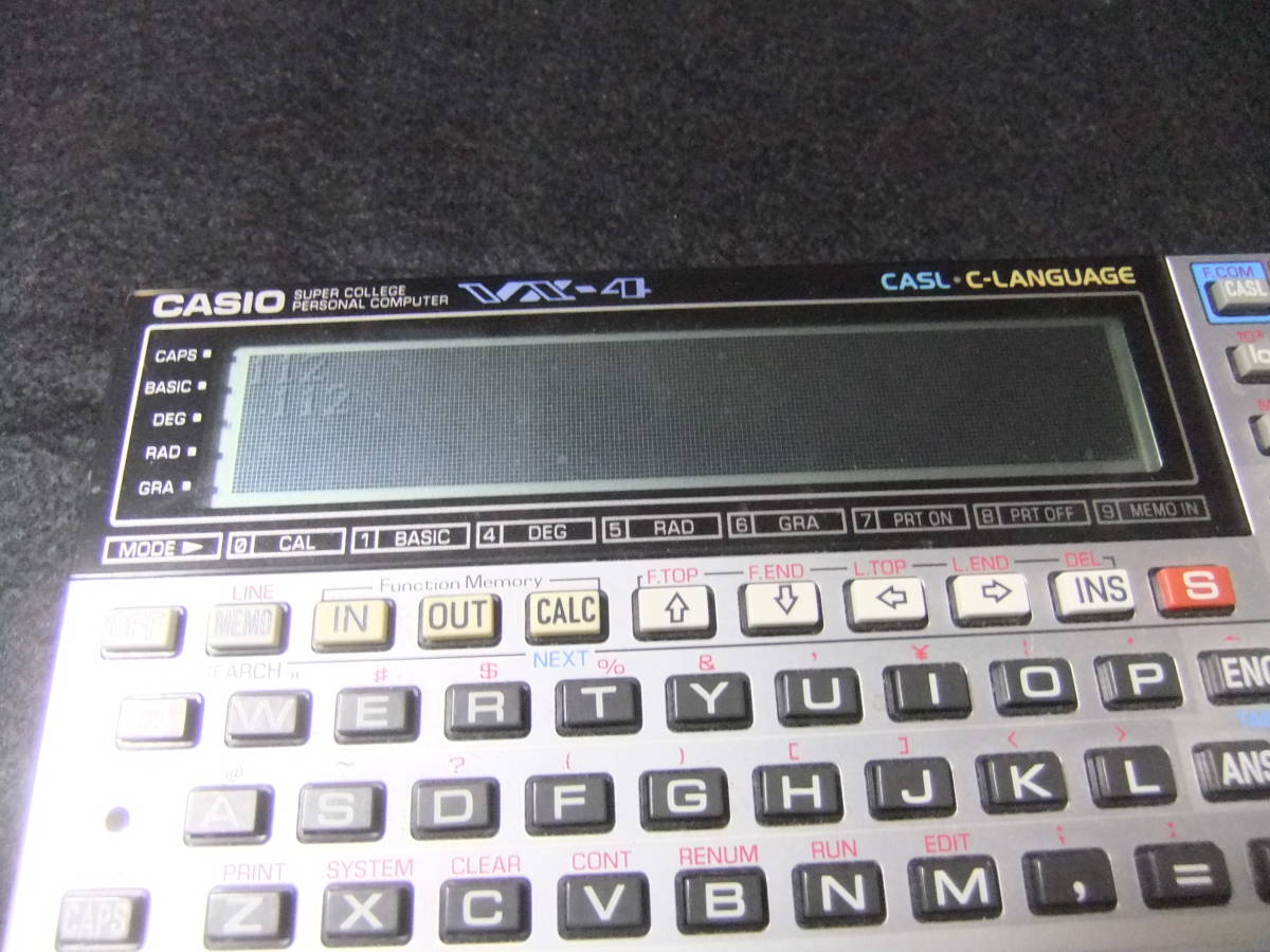 CASIO VX-4 スーパーカレッジパーソナルコンピュータ ポケコン 【公式