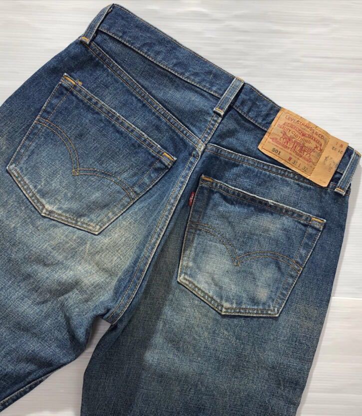 旧DENIME 90s 501XX レプリカジーンズ W31 赤耳 廃盤 色落ち POST JUNK 