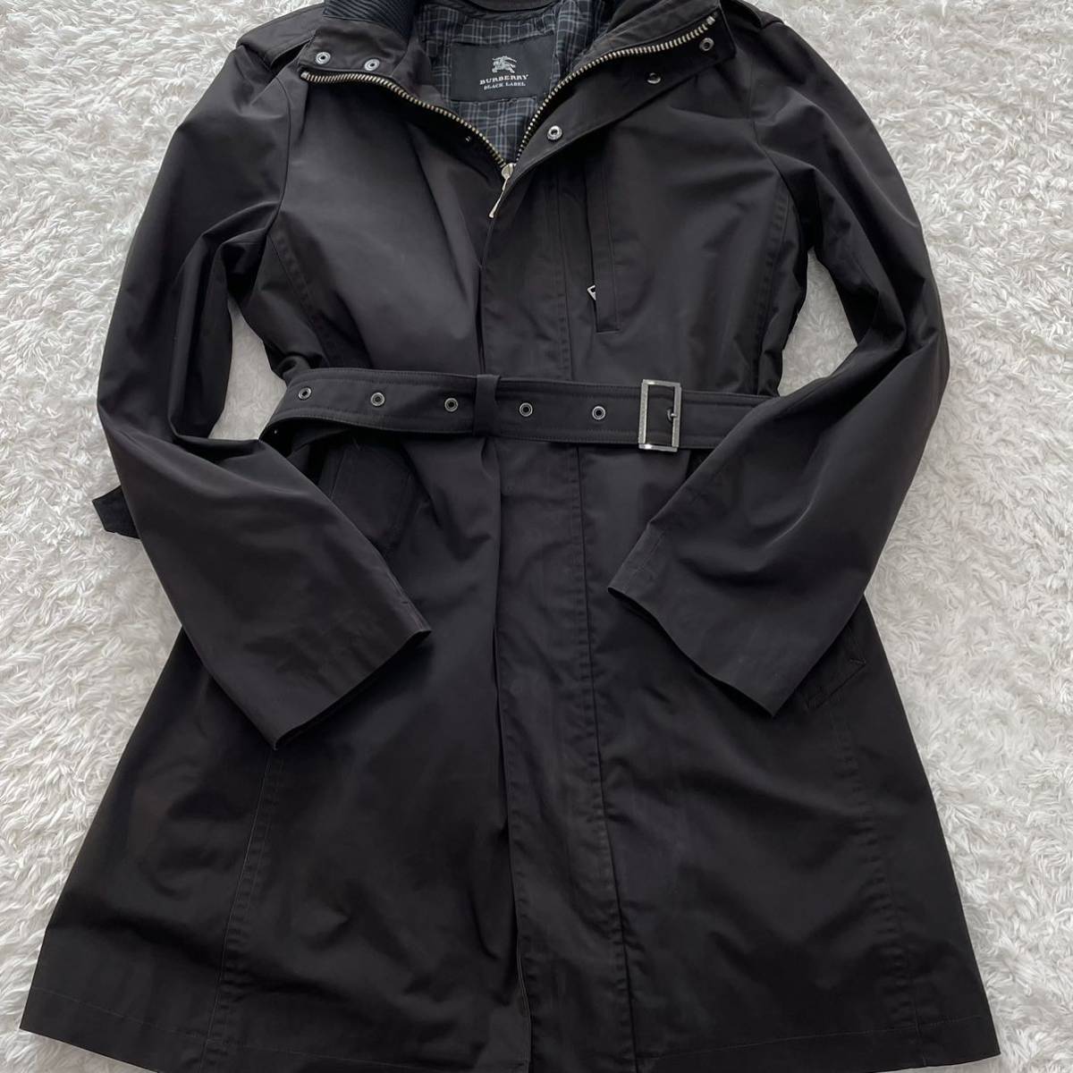 BURBERRY BLACK LABEL】シングルトレンチコート Lサイズ2026年最新