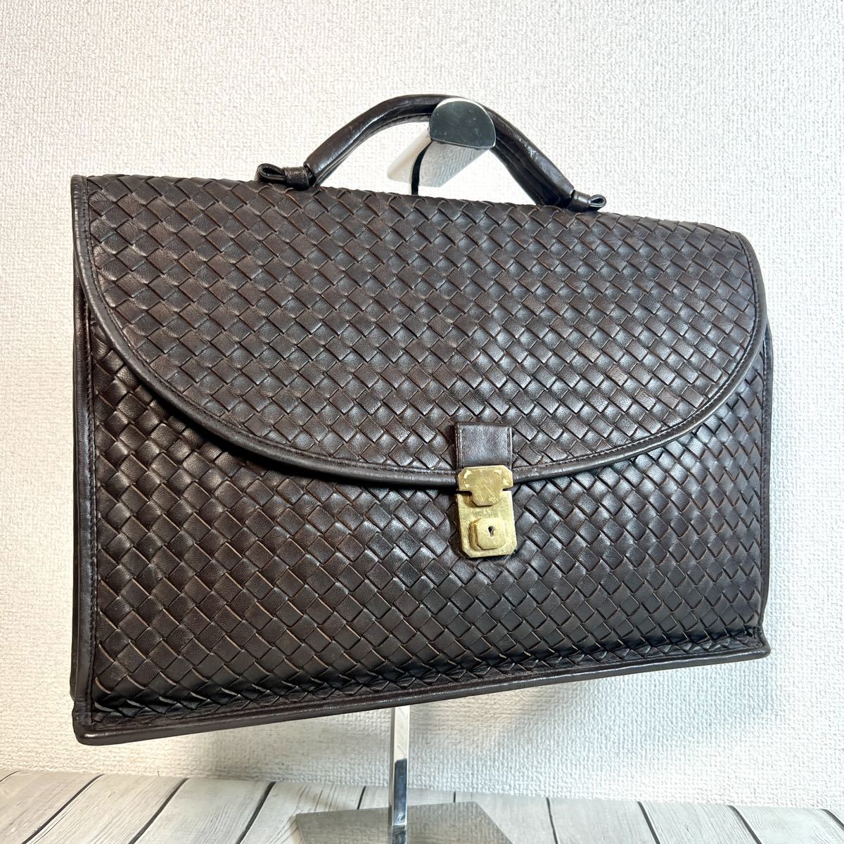 1円〜 BOTTEGA VENETA ボッテガヴェネタ ビジネスバッグ ブリーフ 