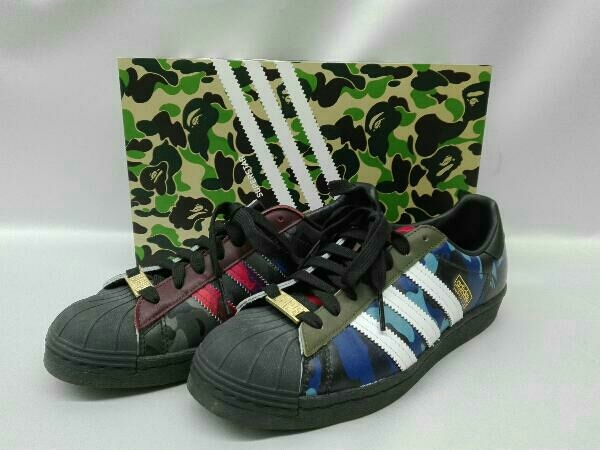 セール，限定SALE adidas アディダス A BATHING APE アベイシングエイプ SUPER STAR80s BAPE アディダススーパースターオリジナル(26.0cm)｜売買されたオークション情報、yahooの商品情報をアーカイブ公開 - オークファン 26.0cm