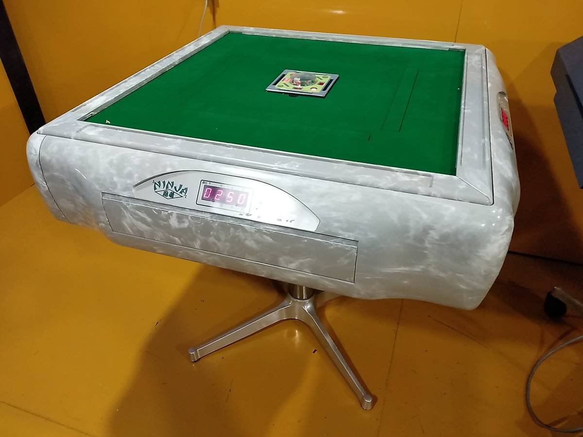 ☆全自動麻雀卓 雀豪ドーム＋忍者（画像2の脚に交換無料)27mmデカ 