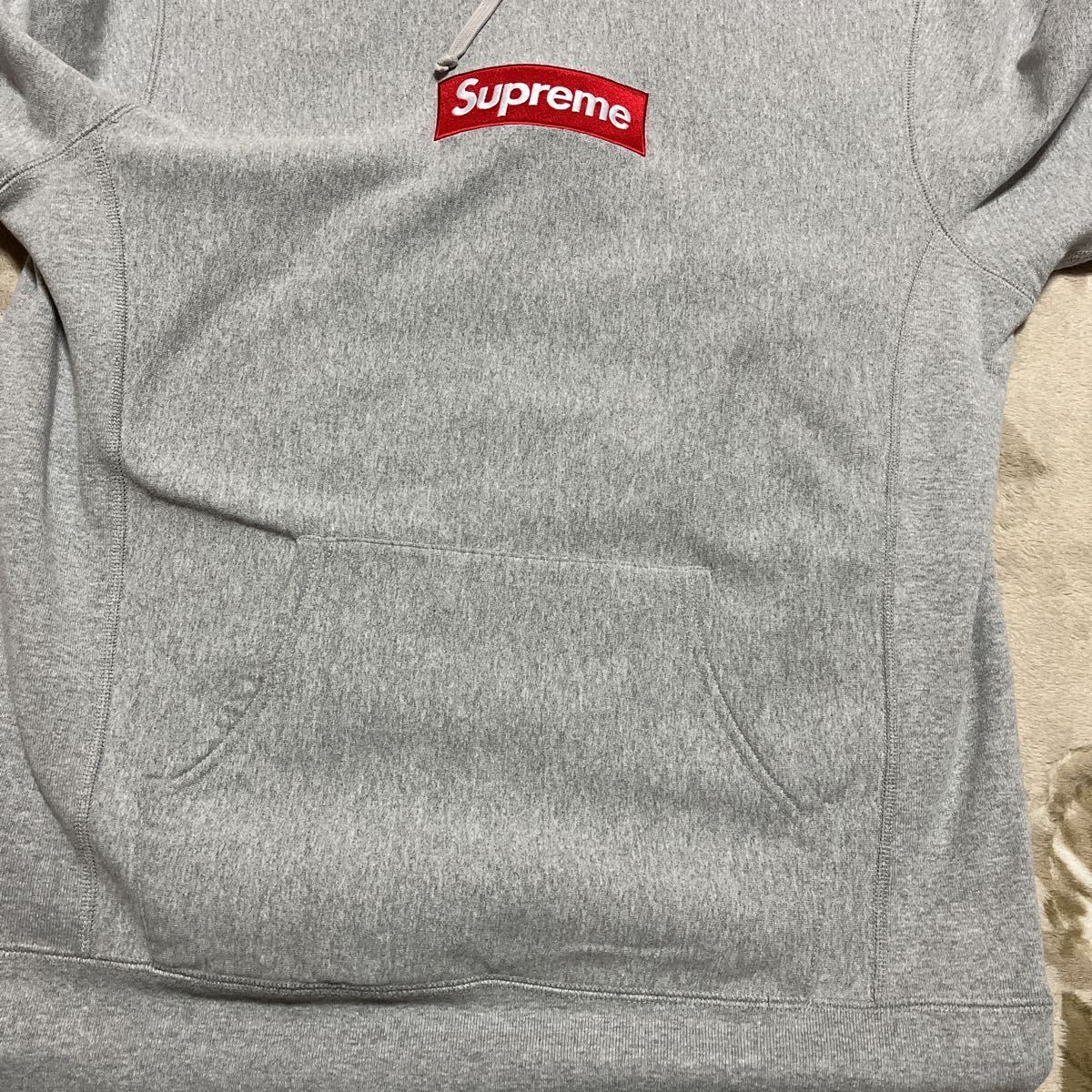 希少 美品 13aw Supreme Box Logo Hooded Sweatshirt GREY ヘザー 