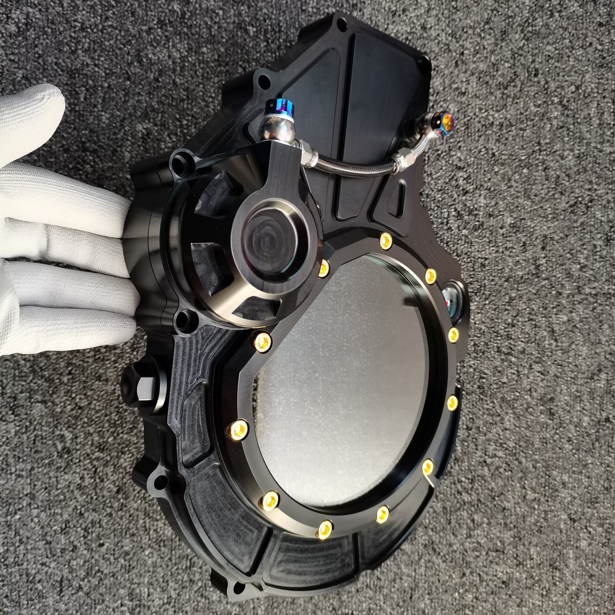 パーツ ZRX1200R ZRX1100 GPZ900R GPZ750R Z m2420 ZRX1200 ZRX1100 ZZR1100 GPZ900R GPZ750Rクラッチカバー（16-0204黒