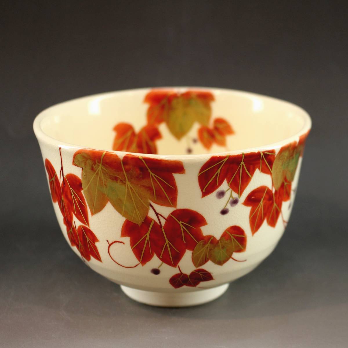 最新作，定番 八木晶山 蔦 茶碗 紅葉 茶道具(茶碗)｜売買されたオークション情報、yahooの商品情報をアーカイブ公開 - オークファン 京焼