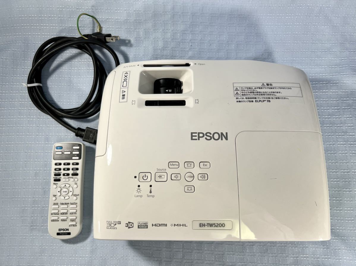 全国無料，セール EPSON エプソン dreamio ホームプロジェクター 3D対応 EH-TW5200 ランプ点灯時間237時間(本体)｜売買されたオークション情報、yahooの商品情報をアーカイブ公開 - オークファン 本体