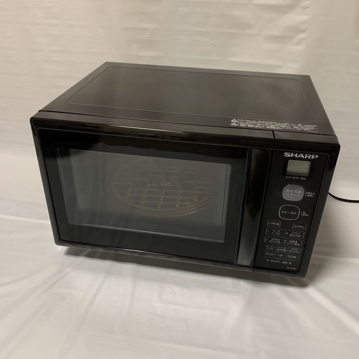 通電動作確認済 SHARP オーブンレンジ 電子レンジ RE-SS10C-R レッド