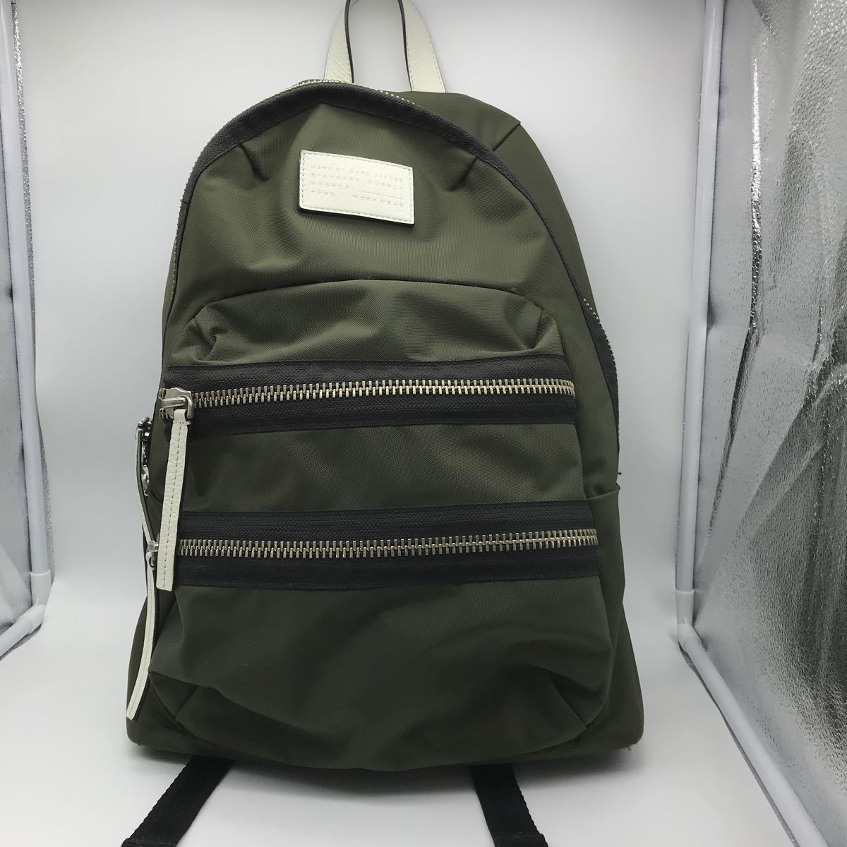 MARC BY MARC JACOBS マークバイマークジェイコブス バックパック リュックサック M0006775 ナイロン×レザー カーキ