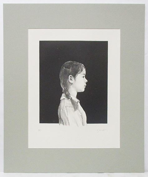 藤井勉『夜空（版画集「窓」より）』リトグラフ ed.H.C. 鉛筆サイン