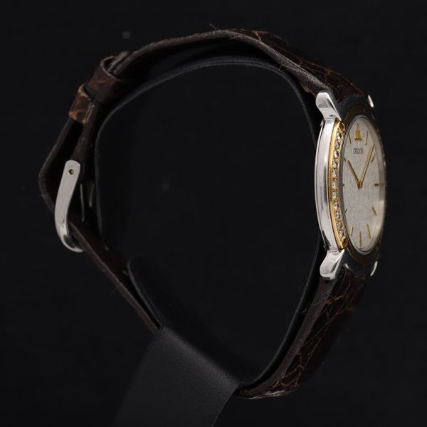 ✨稼働✨ SEIKO CREDOR 腕時計 白文字盤 メンズ クォーツ 1円 良品 