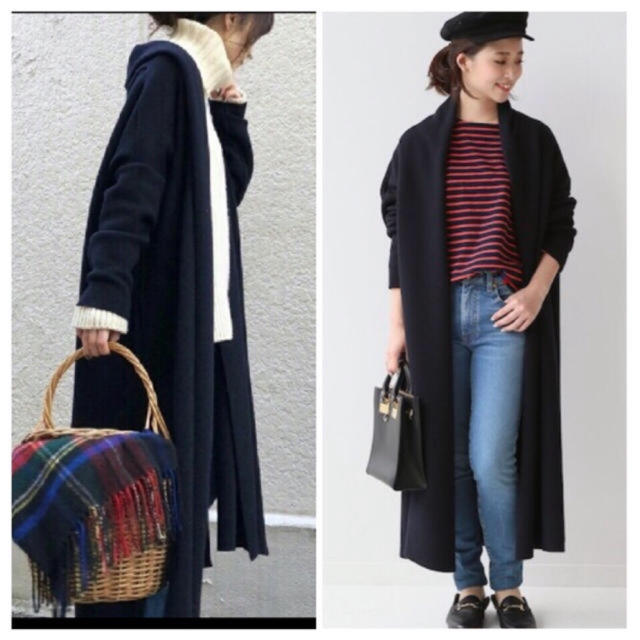 【新品】MUSEドゥーズィエムクラス コットン ロングガウン ニットコート Deuxieme Classe muse ドゥーズィエムクラス ニットガウンロングコート