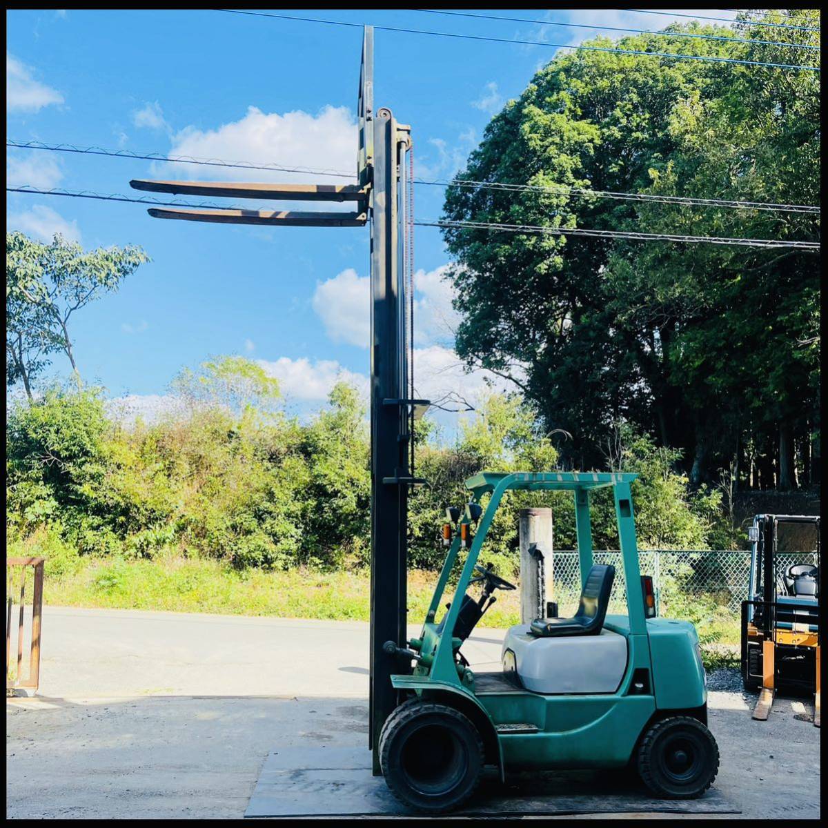 三菱 フォークリフト FG20 ガソリン 揚高6m 342時間 前輪ダブルタイヤ