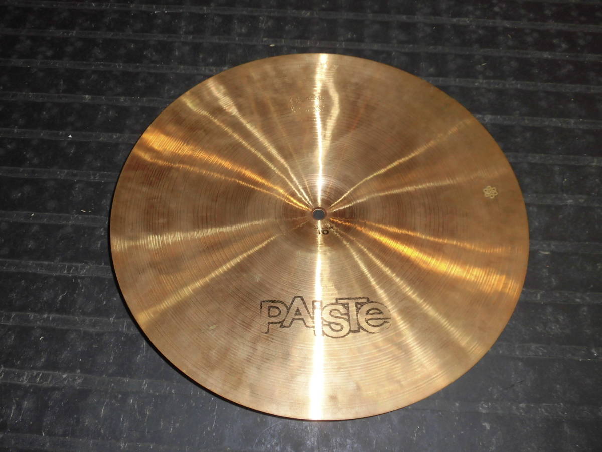 ◎ビンテージ◎クラッシュ16”◎PAISTE ( パイステ ) 2002-16 CRASH (黒