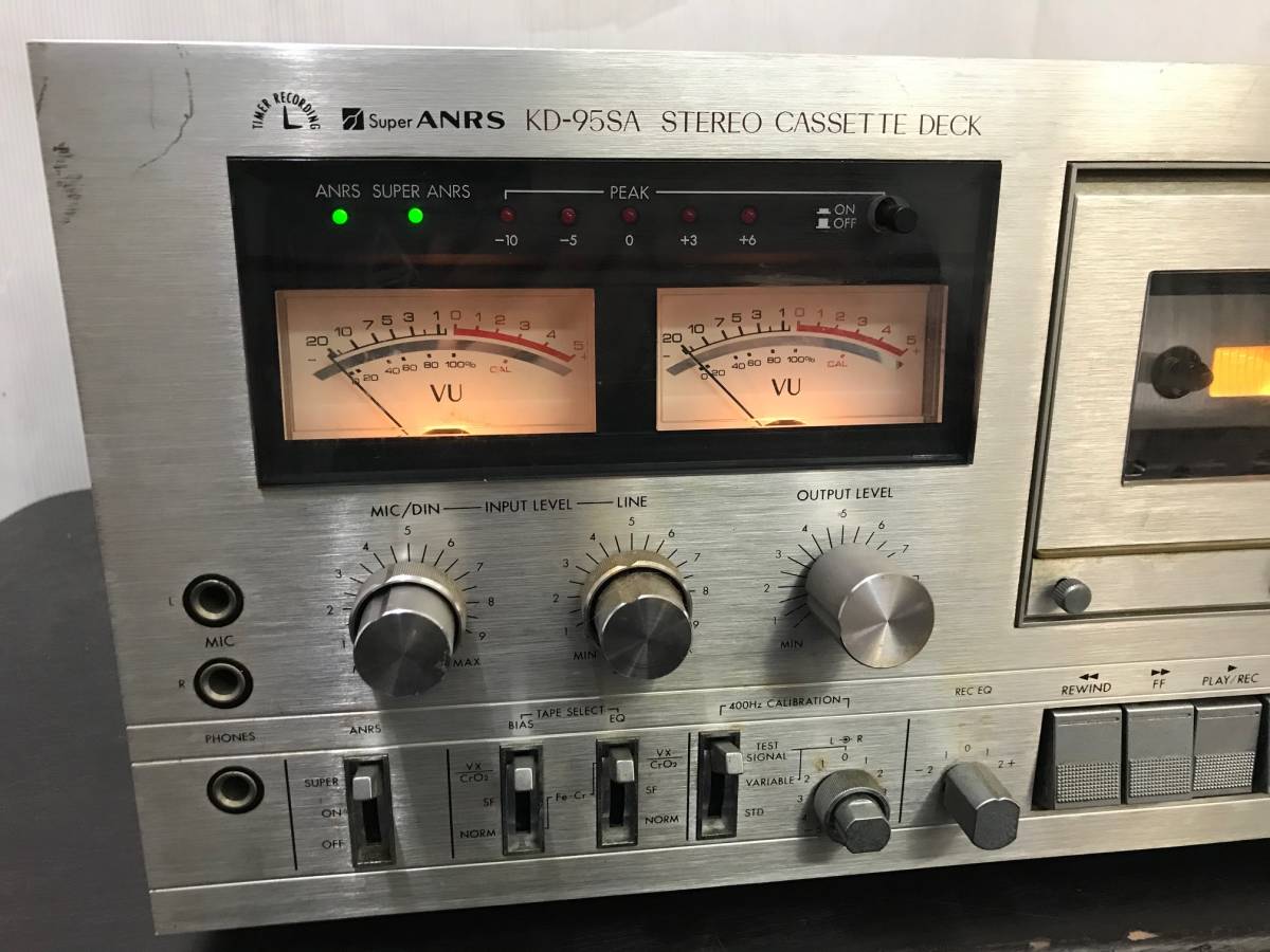 VICTOR KD-95SA カセットデッキ ジャンク品 KD-95SA ビクター カセットデッキ L76230 カセットデッキの通販はau ジャンク