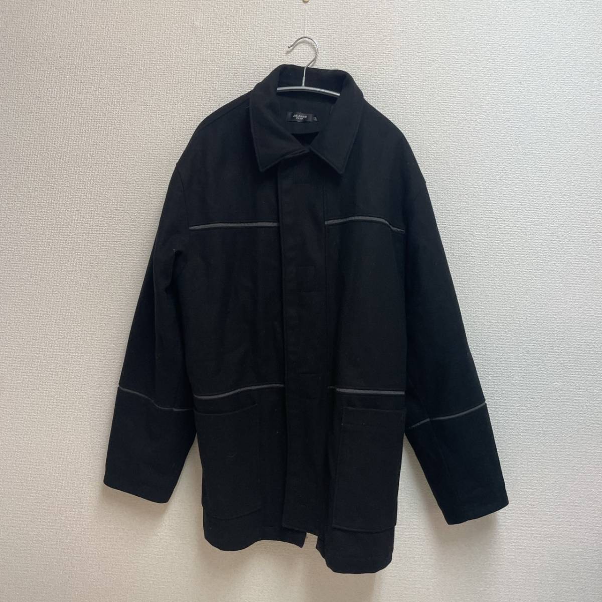 美品 タリアトーレ ネイビー系 TAGLIATORE 48 ポロコート チェスター 