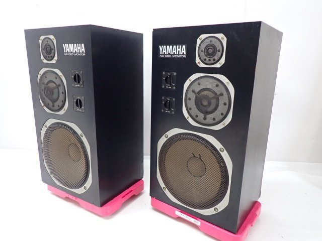 【静岡県直引き限定品】YAMAHA NS-1000M 3WAYモニタースピーカーシステム ペア ヤマハ センモニ オーディオ 音響機器 △ 680E7-1 YAMAHA NS-1000M ヤマハ ヤマハ、3Wayブックシェルフ型のフラッグ 3ウェイスピーカー ○