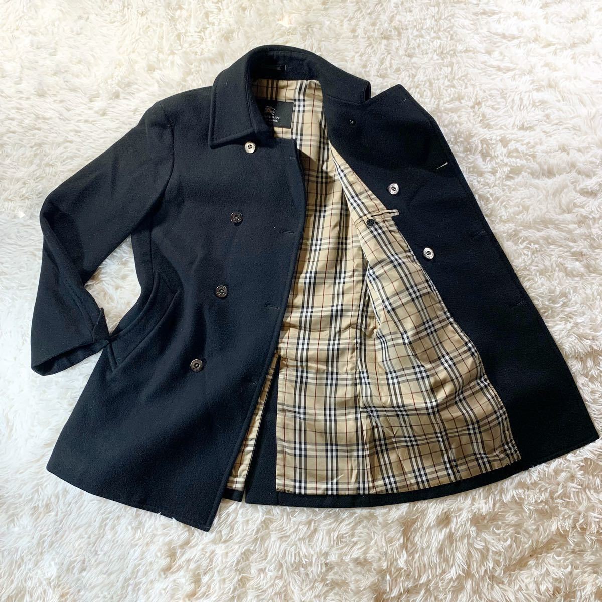 BURBERRY BLACK LABEL カシミア ウール コート ジャケット バーバリー