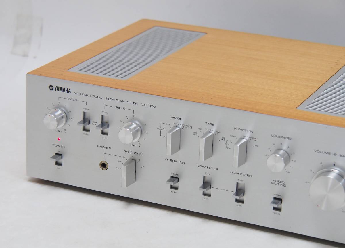 SG-579 YAMAHA ヤマハ プ プリメインアンプ CA-1000 音出し確認済み ヴィンテージ 1973年 オーディオ 音響機器 