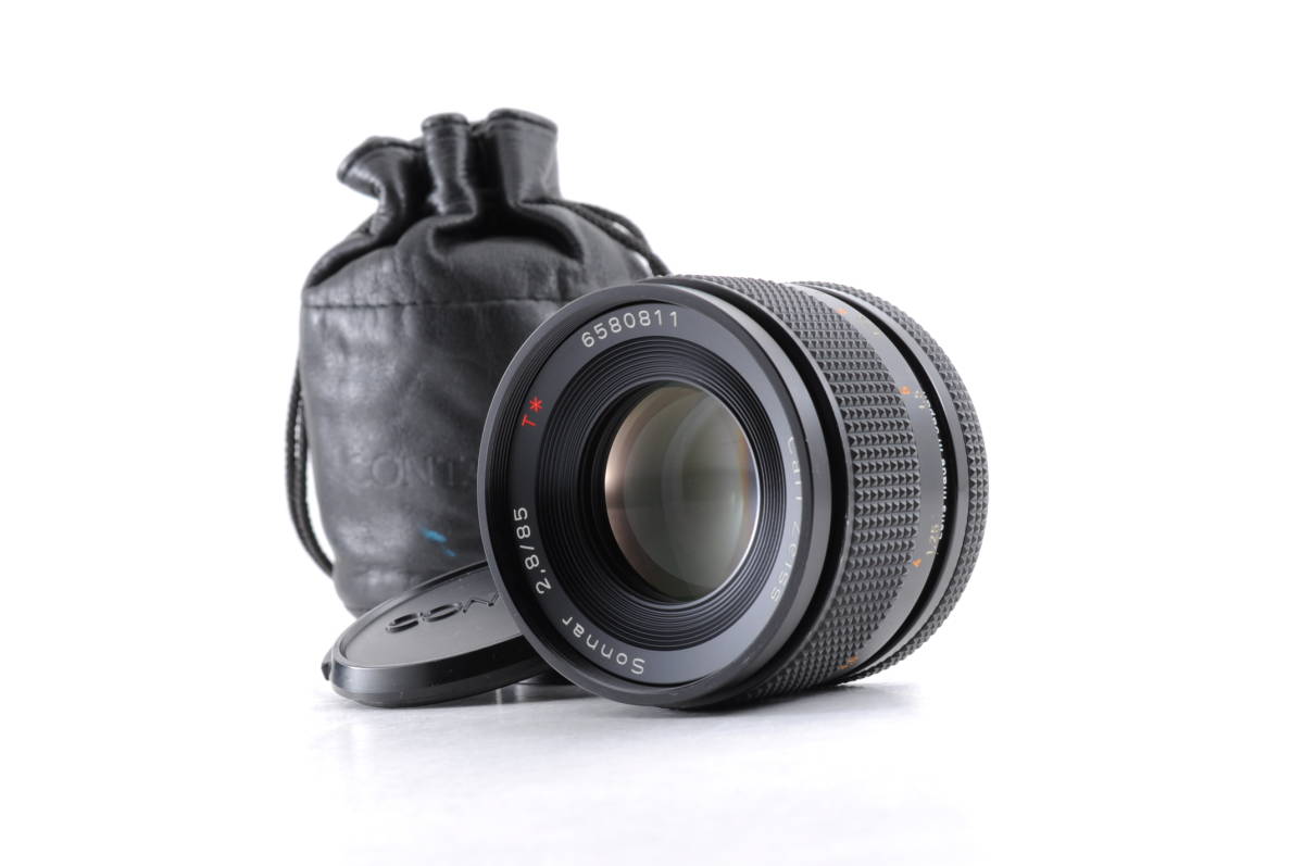 コンタックス CONTAX Carl Zeiss Sonnar 85mm f2.8 T* MF 一眼カメラレンズ ケース付 管K1074