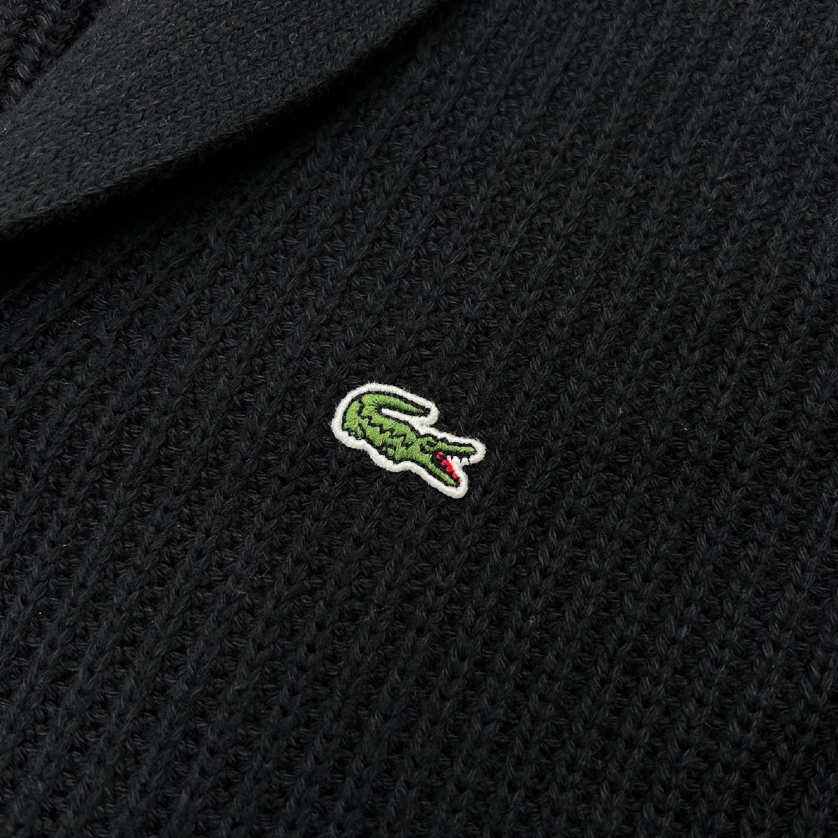 LACOSTE ラコステ ショールカラー ウール & コットン ニット 