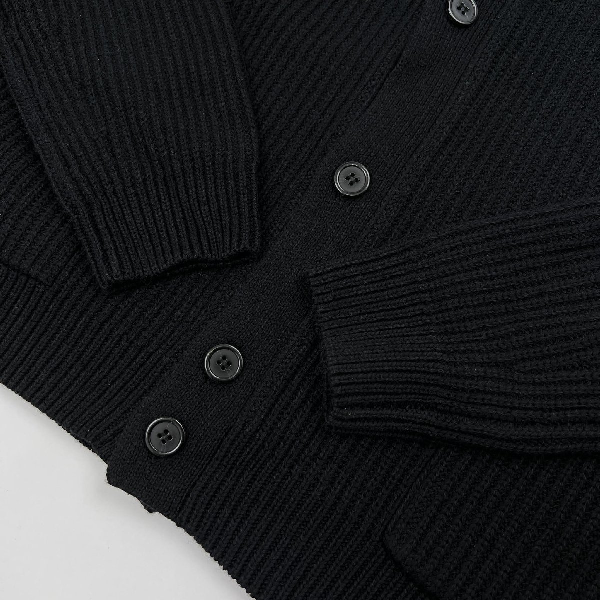 LACOSTE ラコステ ショールカラー ウール & コットン ニット 