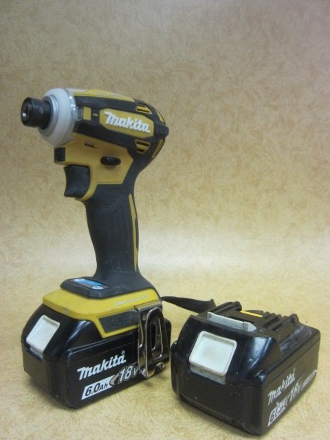  makita マキタ 充電式インパクトドライバ インパクトドライバ TD172D イエロー 18V バッテリ BL1860B 2個付き 木工 建築 大工(本体)｜売買されたオークション情報、yahooの商品情報をアーカイブ公開 インパクトドライバ