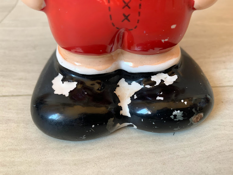 【激レア‼️】内藤ルネ アメフト アメリカン・フットボール 陶器 貯金箱 激レア‼️内藤ルネ アメフト アメリカン・フットボール 陶器 貯金箱