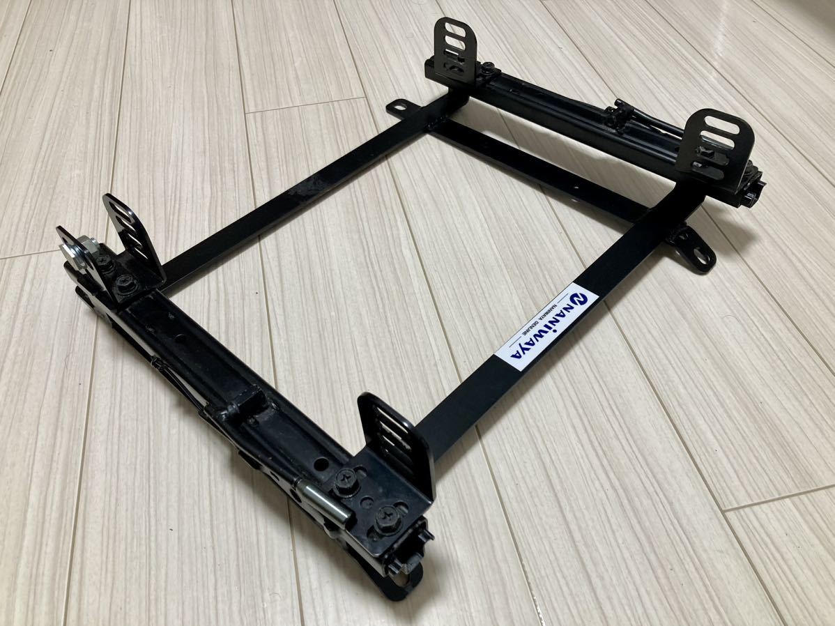 ナニワヤ NANIWAYA シートレール 一体型スーパーダウン ポルシェ左席用 986 987ボクスター ケイマン 996 997カレラ RECARO BRIDE フルバケ