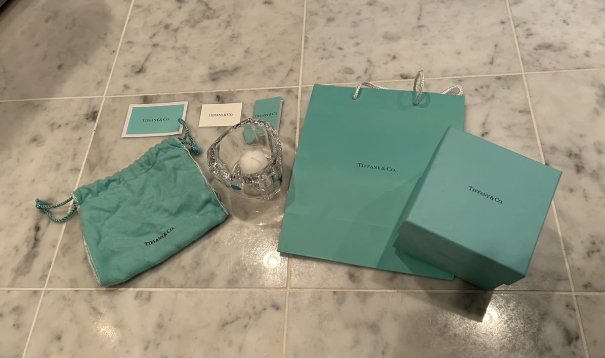 ティファニー キャンドルホルダーの通販 Tiffany キャンドルホルダー &amp; Co. | Co キャンドル anene by - ＆ 名入れ ブルー 高さ