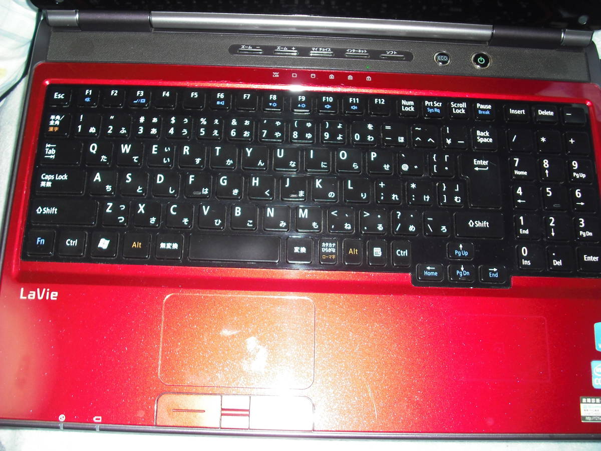NEC LaVie レッドノートPC ACアダプター付き 商品の説明NEC LaVieの