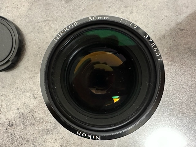 ☆ 極上品 美品 ニコン Nikon Nikkor 50mm 1:1.2 レンズ L37c フィルター 52mm オリジナルのレンズカバーキャップ ☆ 50mm NIKKOR Nikon 美品 ☆完 F1.8光学クリ