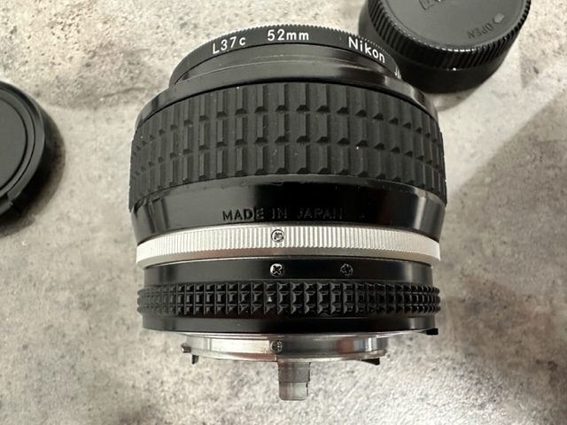 ☆ 極上品 美品 ニコン Nikon Nikkor 50mm 1:1.2 レンズ L37c フィルター 52mm オリジナルのレンズカバーキャップ ☆ 50mm NIKKOR Nikon 美品 ☆完 F1.8光学クリ