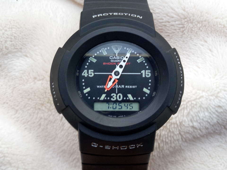 美品 CASIO G‐SHOCK AW-500-1E ビンテージ 90