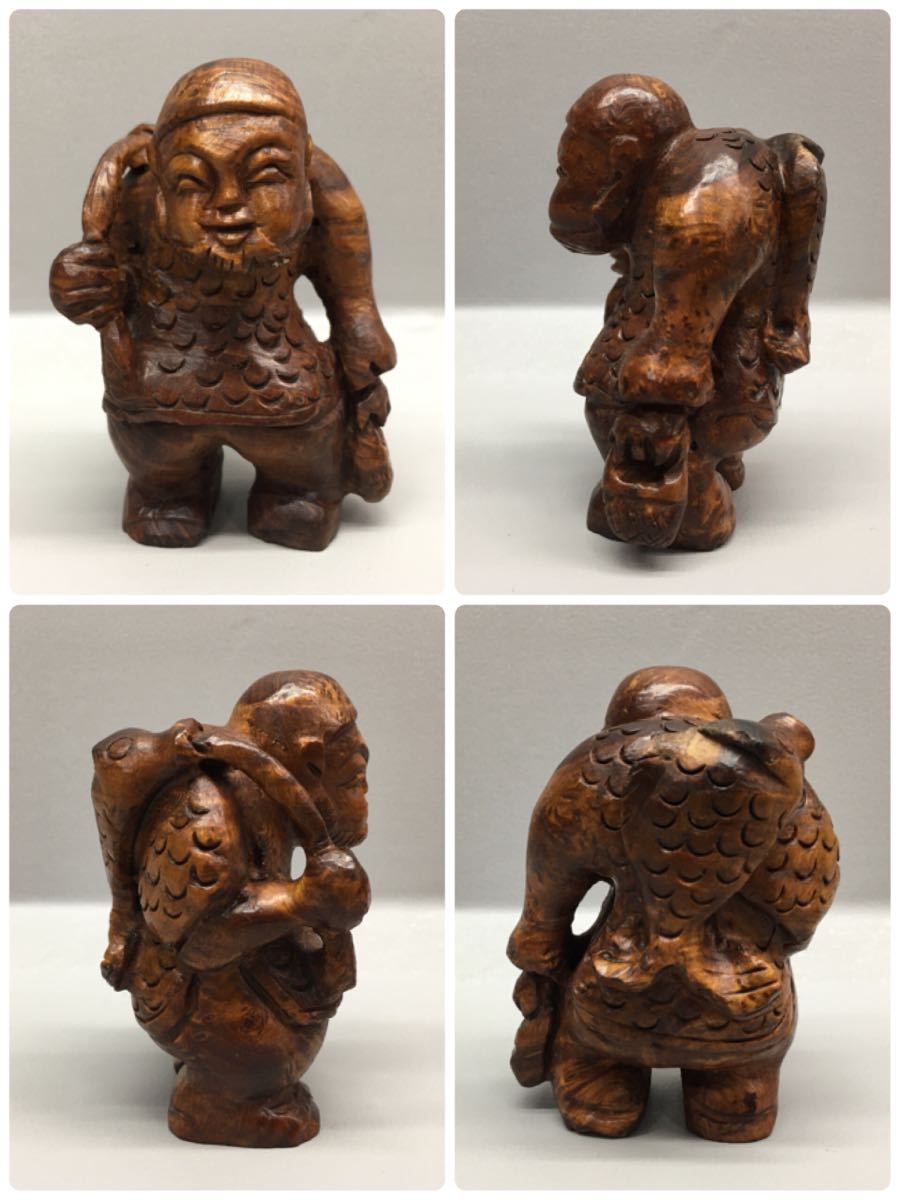 木彫り】七福神(大黒天/弁財天/毘沙門天/福禄寿/寿老人/恵比寿/布袋尊)