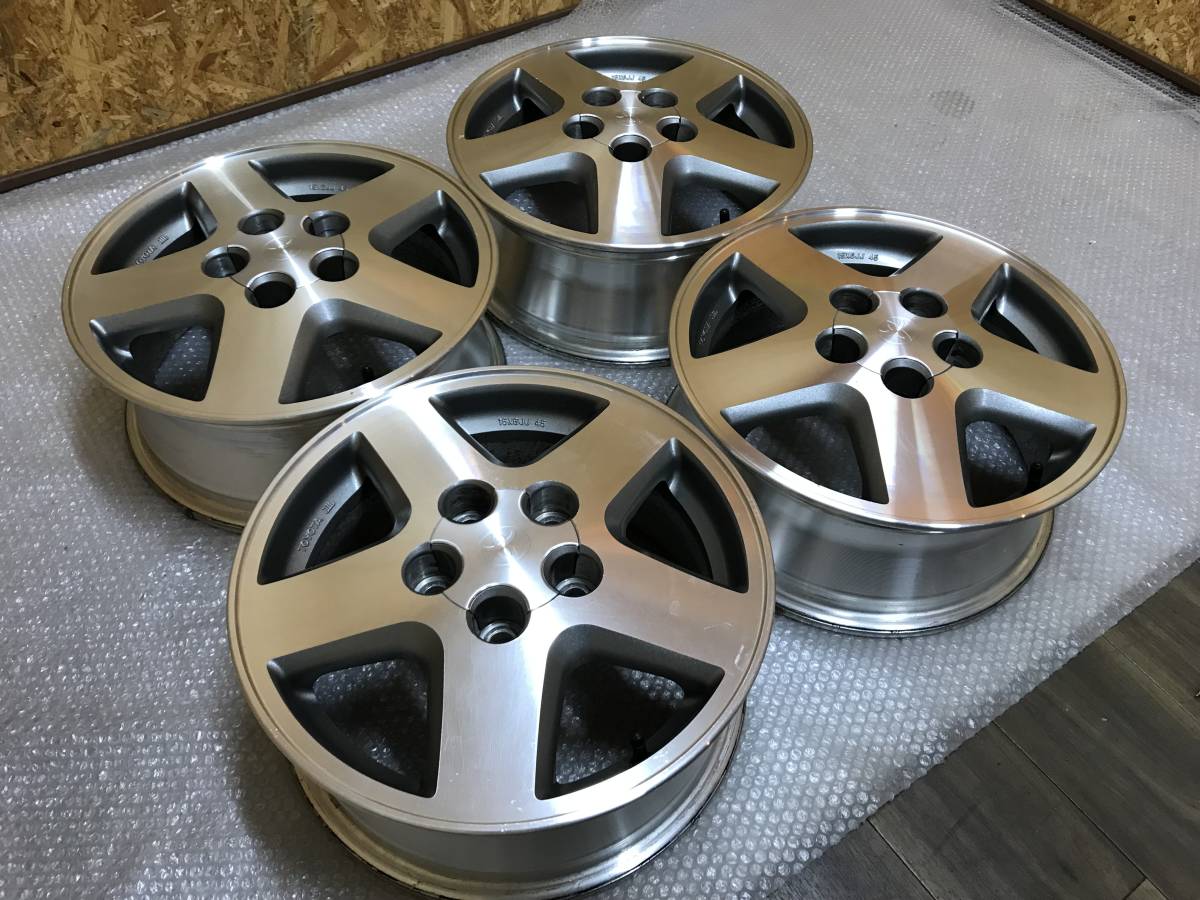 ☆美品☆ TOYOTA トヨタ 純正 15インチ 6J +45 アルミ ホイール 114.3