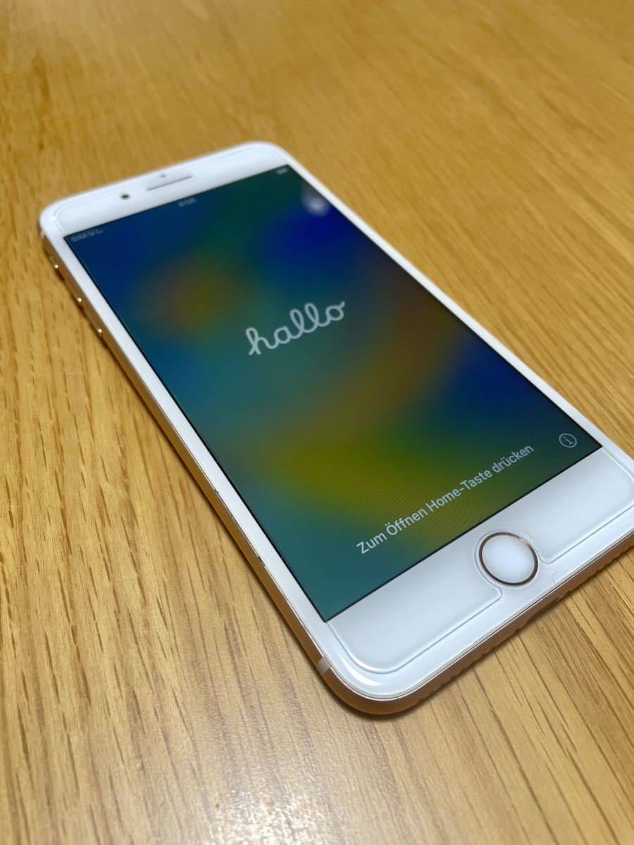 美品iPhone8plus SIMフリー ゴールド　64GB バッテリー100%