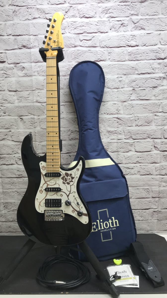 Elioth ブラック エレキギター 美品 ☆中古☆Elioth エリオス S305