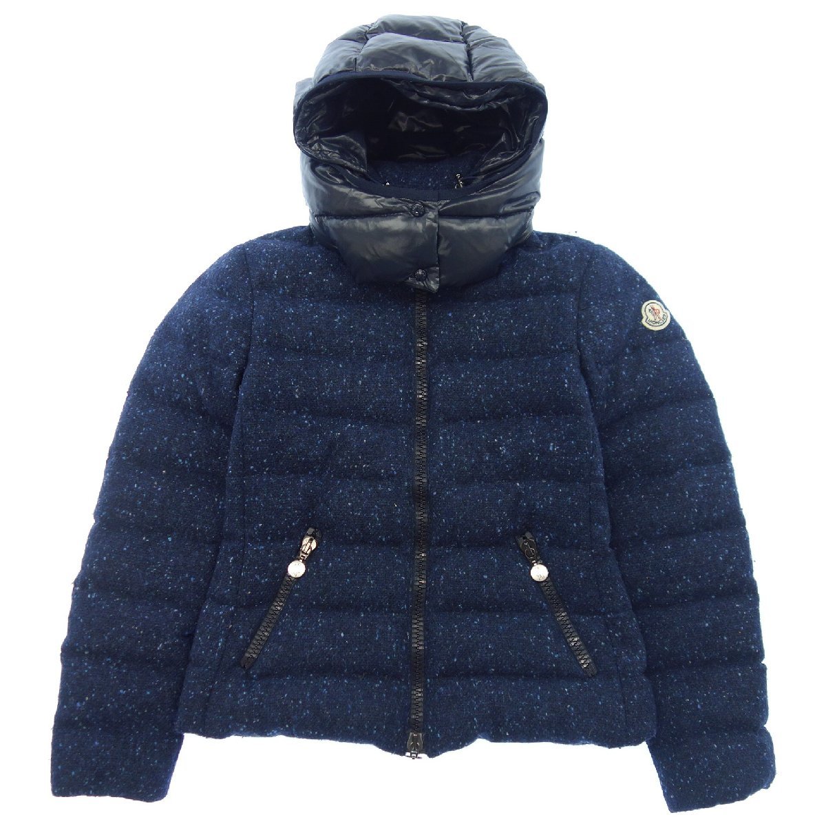 美品◇モンクレール ダウンジャケット ウール ツイード ASTERE 