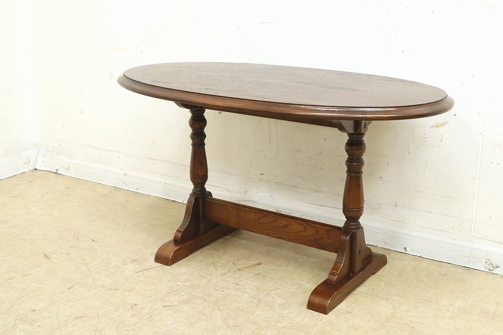 HR736 三越ブルージュ籐ラタンローテーブルコーヒーテーブル 高級三越