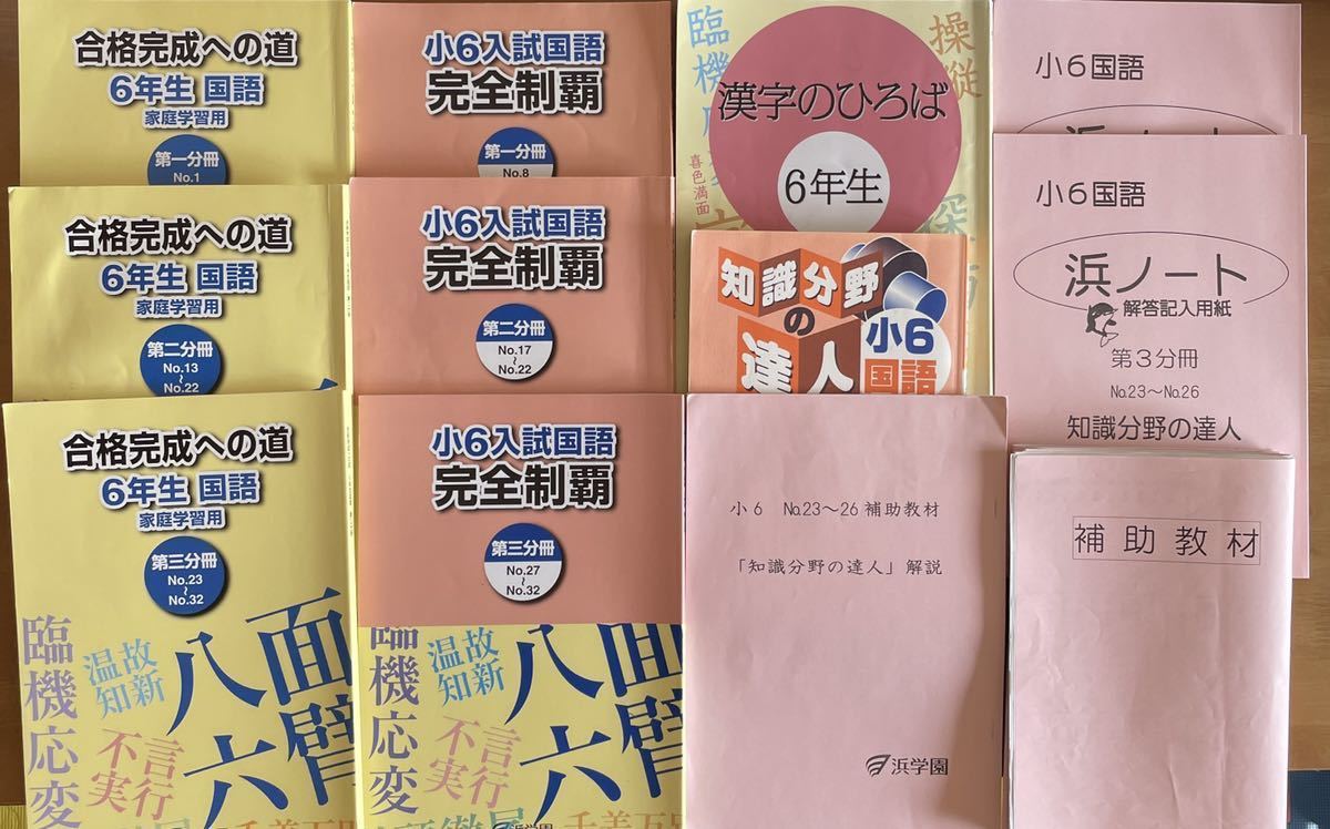 浜学園 小6(2021年度) 国語 入試国語完全制覇&合格達成への