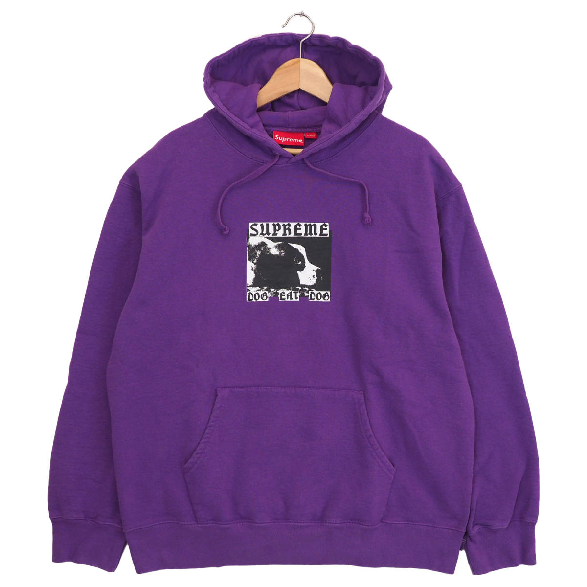 Supreme - Dog Eat Dog Hooded Sweatshirt 紫L シュプリーム - ドッグ イート ドッグ フーデッド スウェットシャツ 2022SS Dog Supreme Eat what?? : XLarge