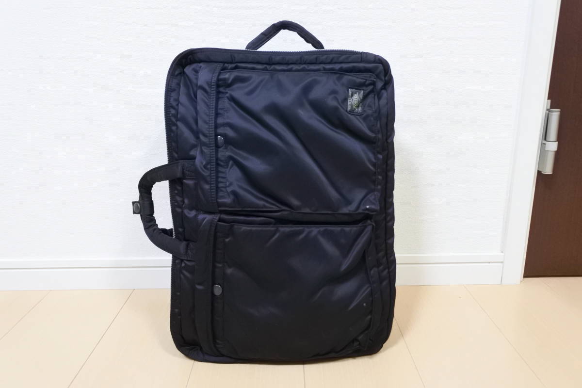 美品】ポーター タンカー ブリーフケース 3way 2層式 リュックサック 