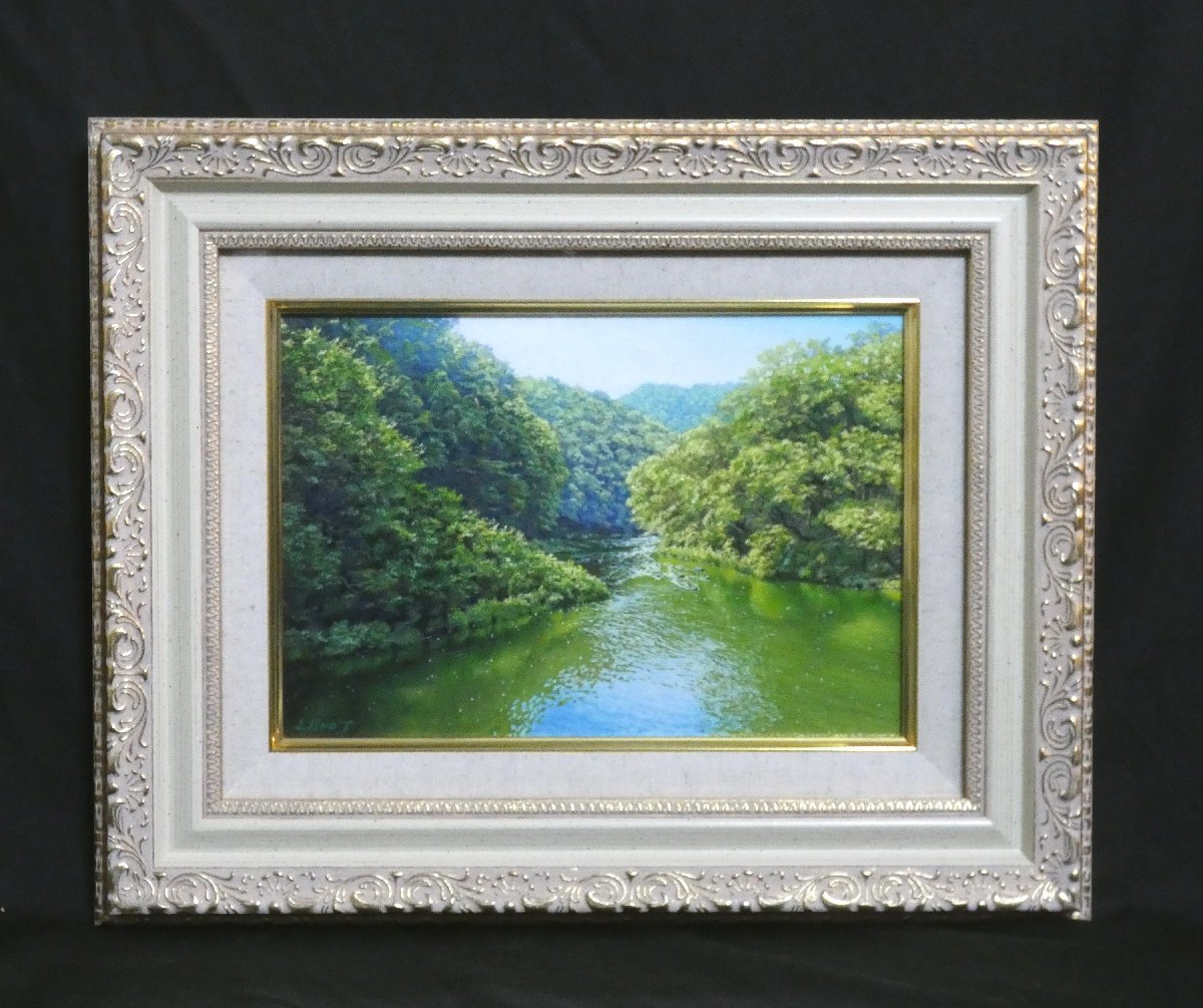 舘山浩丈「静穏な朝」／油彩画P3号／白日展やホキ美術館大賞など受賞歴